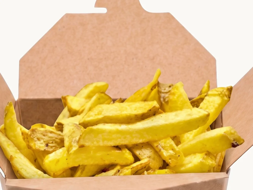 Fresh Hand-Cut Chips Close-Up