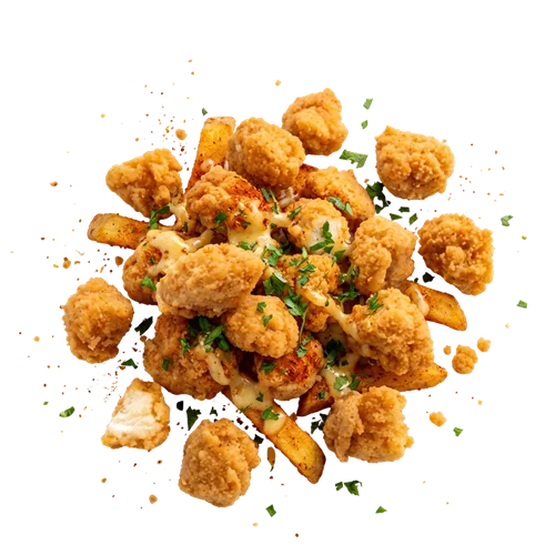 Crispy Masala Popcorn Chicken Cutout