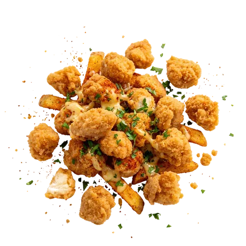 Crispy Masala Popcorn Chicken Cutout